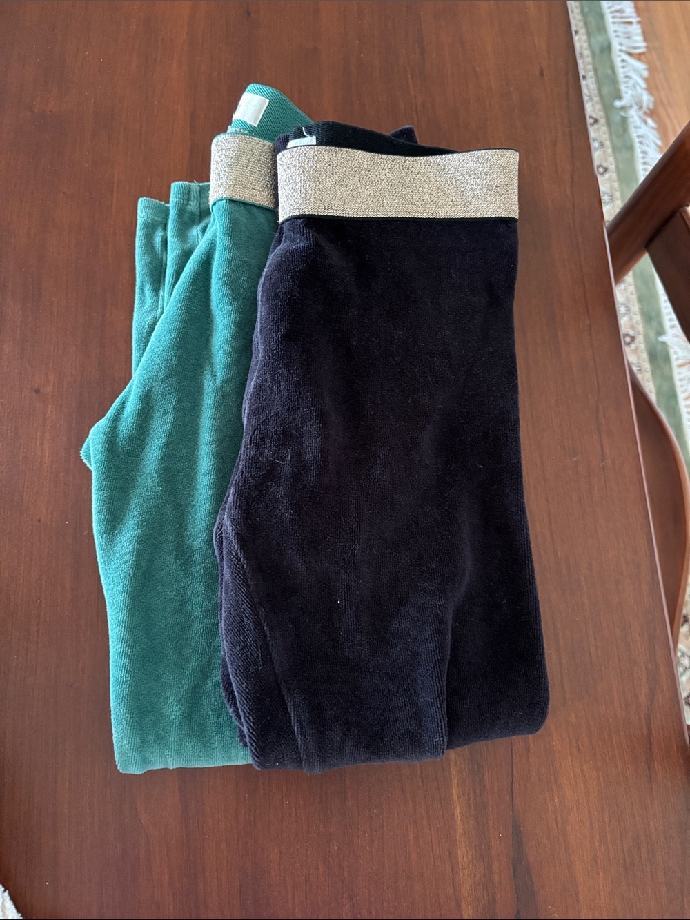 Mini Boden Velvet Leggings